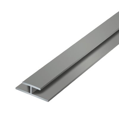 Cache câbles aluminium (L x l x H) 800 x 30 x 15 mm argent (mat