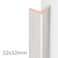 M. Angle Allure Gris blanc - (2600x32x32)