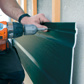  PVC facade cladding Green MAT - (3000 x 370 x 7)